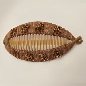 NWOT Brown Banana Hair Clip